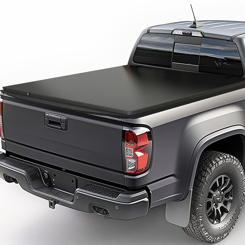 YITAMOTOR® Soft Tri fold Truck Bed Tonneau Cover Compatible with 2015-2024 Chevy Colorado/GMC Canyon 5.2 ft Bed