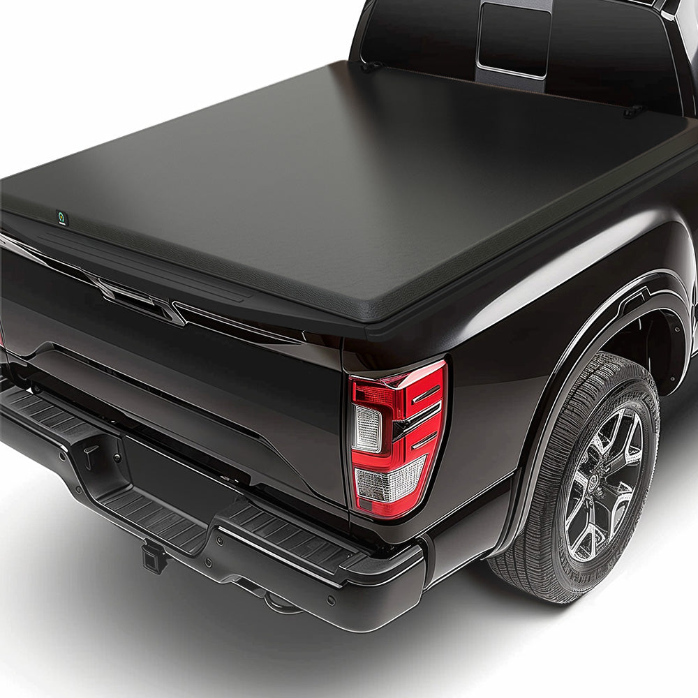 YITAMOTOR® Tri-Fold Soft Truck Bed Tonneau Cover Compatible with 2005-2024 Nissan Frontier 5 ft Bed