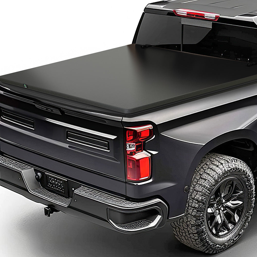 YITAMOTOR® Soft Tri-fold Truck Bed Tonneau Cover Compatible with 2015-2024 Ford F-150 F150 (Excl. Raptor Series) 5.5ft Bed