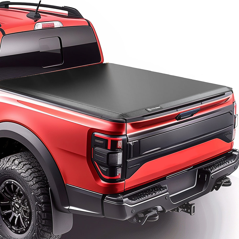 YITAMOTOR® Funda Tonneau para caja de camioneta suave y triple compatible con Ford Maverick 2022 2023 2024 de 4.5' (54")