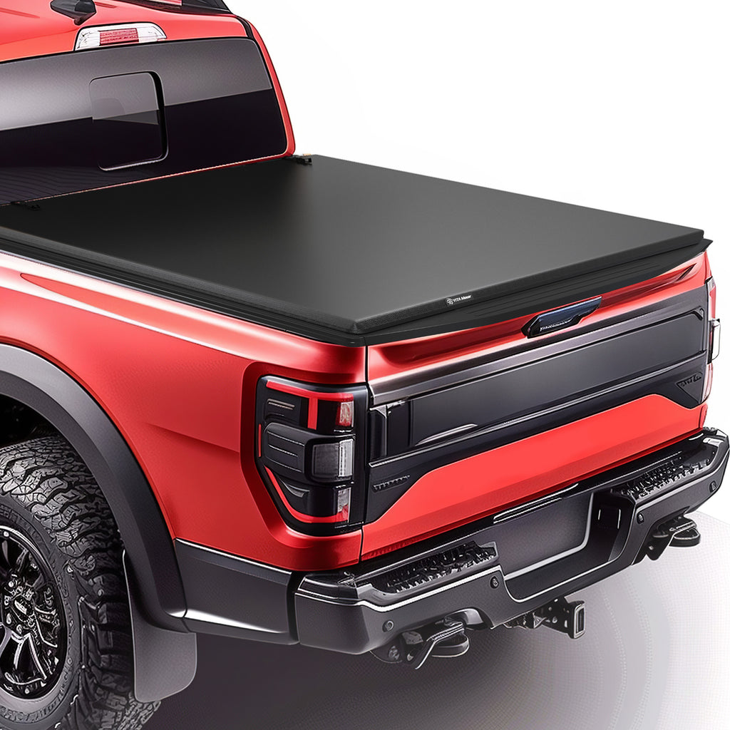 YITAMOTOR® Soft Quad Fold 2015-2024 Ford F-150, Styleside 6.5 ft Bed Truck Bed Tonneau Cover