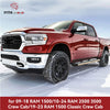 YITAMOTOR® 09-18 Dodge Ram 1500 10-24 Ram 2500/3500 (incluye 19-24 Classic) Crew Cab Estribos laterales de 6" Estribos