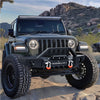 YITAMOTOR® 2018-2024 Jeep Wrangler JL/ 2020-2023 Jeep Gladiator Front Bumper with Winch Plate & D-Rings & Fog Holes