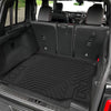 YITAMOTOR® 18-24 Jeep Wrangler JL Unlimited Tapetes para piso de 4 puertas, revestimiento de piso con protección para todo clima en 1.a y 2.a fila