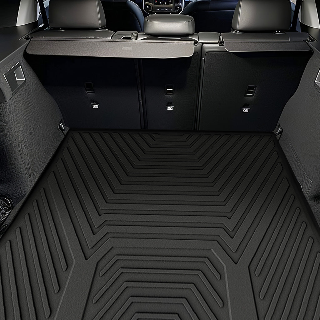 YITAMOTOR® All-Weather Black Rubber Cargo Mat for 2015-2024 Ford Edge, Trunk Floor Liner Protection