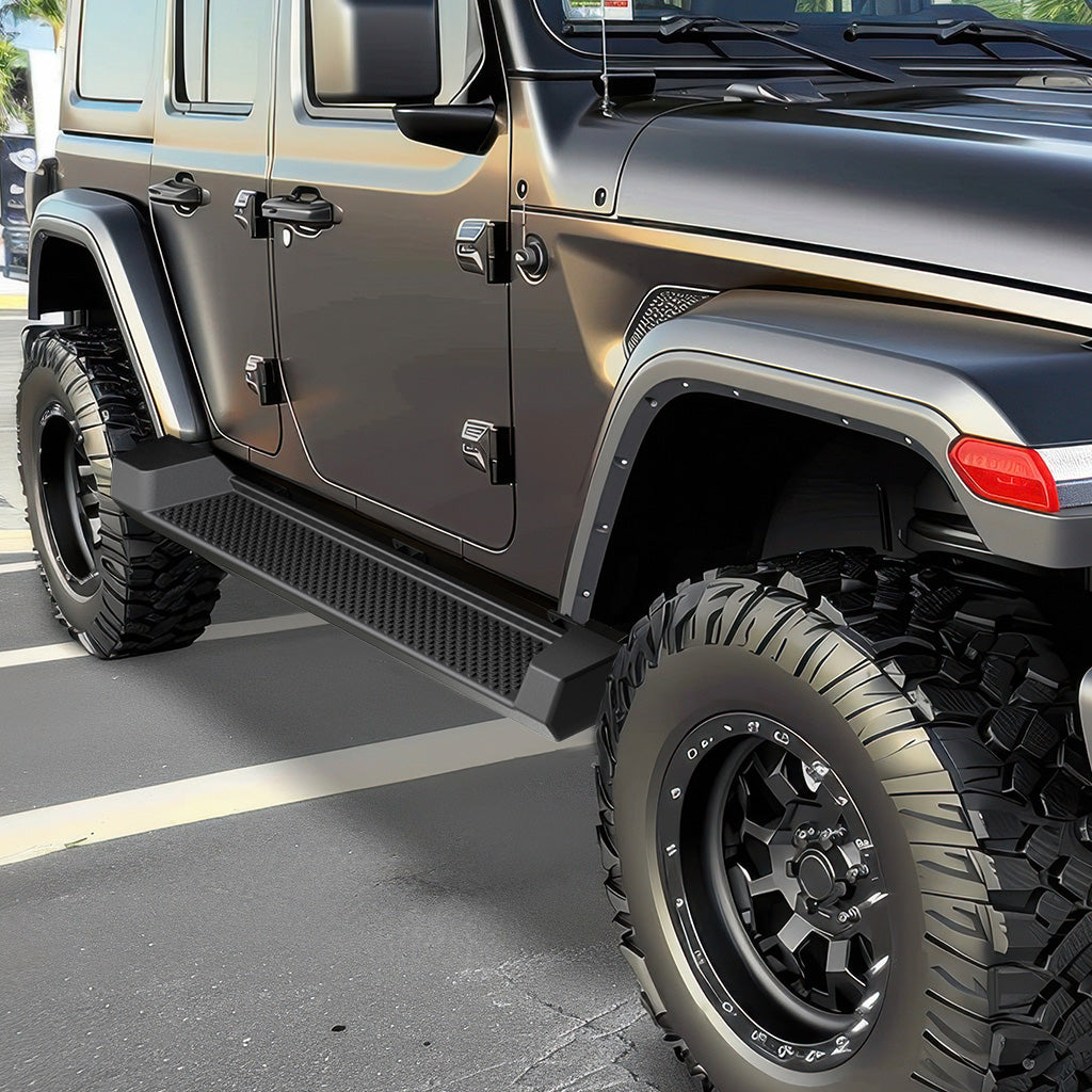 YITAMOTOR® 6" ABS Nerf Bars Running Boards for 2018-2024 Jeep Wrangler JL 4-Door, Side Steps