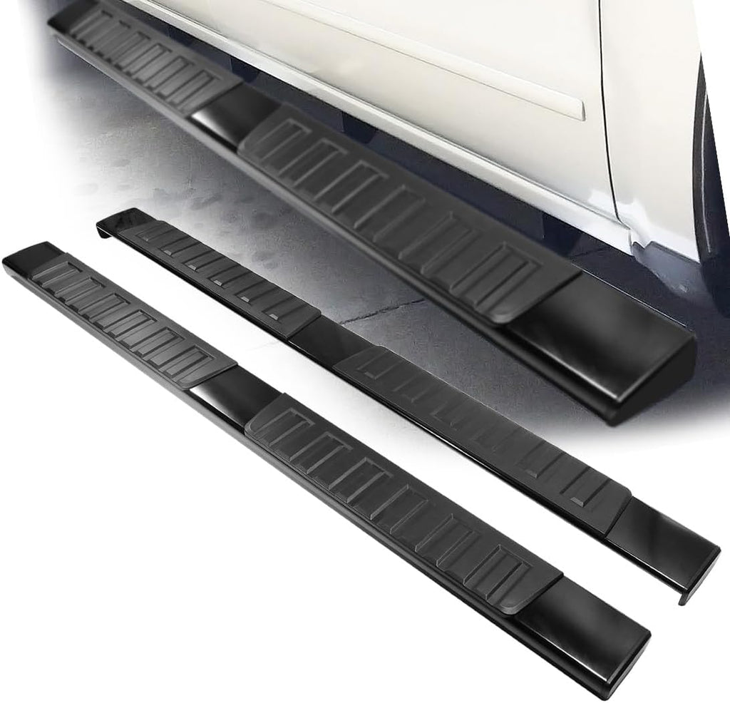 YITAMOTOR® 6 Inches Running Boards Compatible with 1999-2016 Ford F-250 F-350 Crew Cab, Aluminum Black Side Steps Nerf Bars