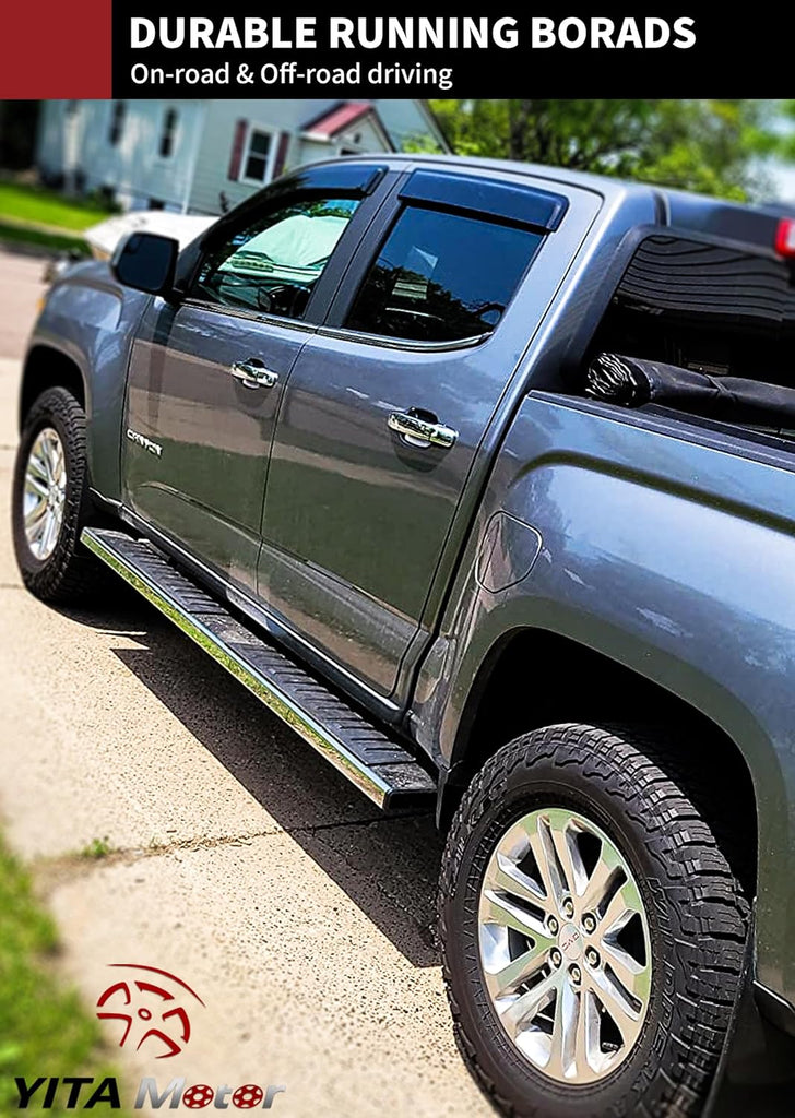 YITAMOTOR®  6 Inches Running Boards Compatible with 2005-2023 Toyota Tacoma Double/Crew Cab, Side Steps Nerf Bars