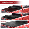 YITAMOTOR® FRP Hard Tri-fold Truck Bed Tonneau Cover Fits for Ford Ranger 2019 2020 2021 2022 2023 2024 5 ft Bed