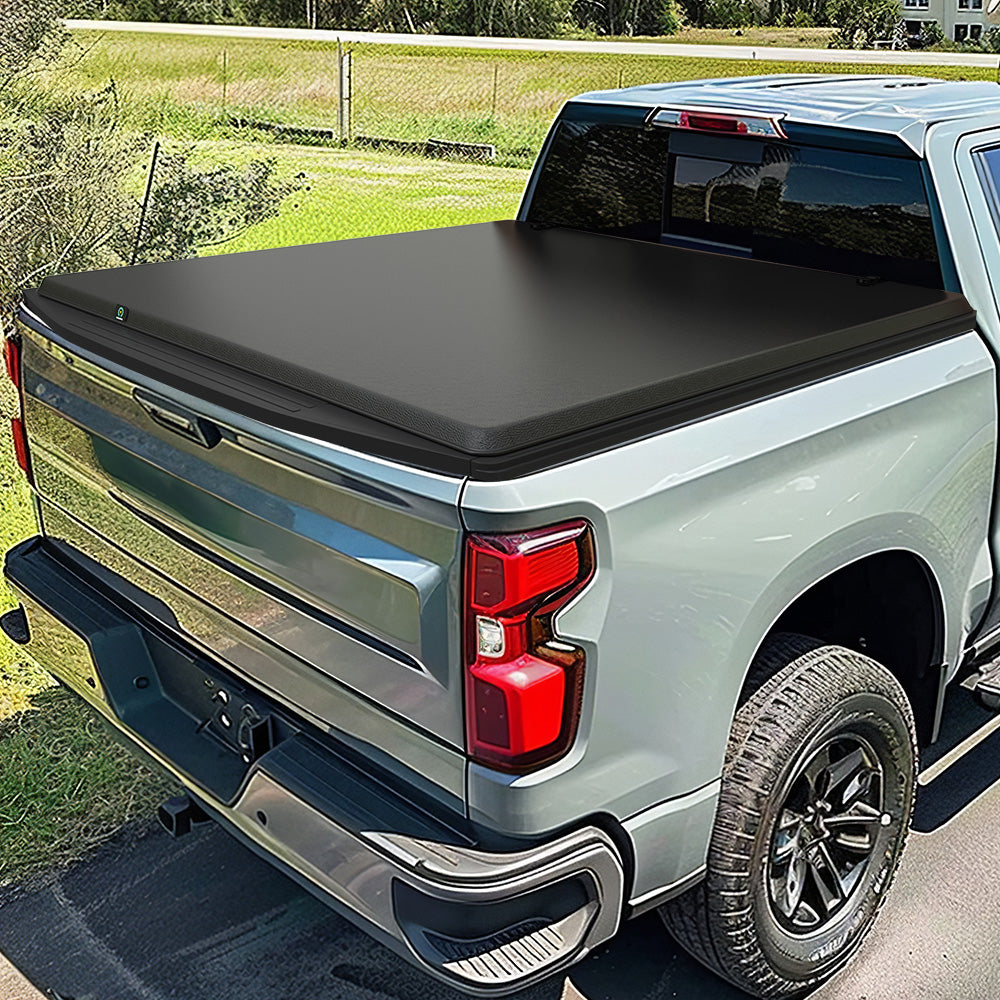 YITAMOTOR® Soft Tri-Fold Tonneau Cover for 2016-2023 Toyota Tacoma (Excl. Trail Edition), 6ft Bed