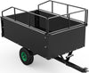 YITAMOTOR® Heavy Duty ATV Trailer Steel Tow Behind Dump Cart,750 lbs 15 Cubic Feet with Removable Sides for Riding Lawn Mower Tractor