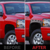 YITAMOTOR® 2007-2013 Chevy Silverado 1500, 2007-2014 2500HD 3500HD, 6.5 & 8.1Ft Bed Fender Flares