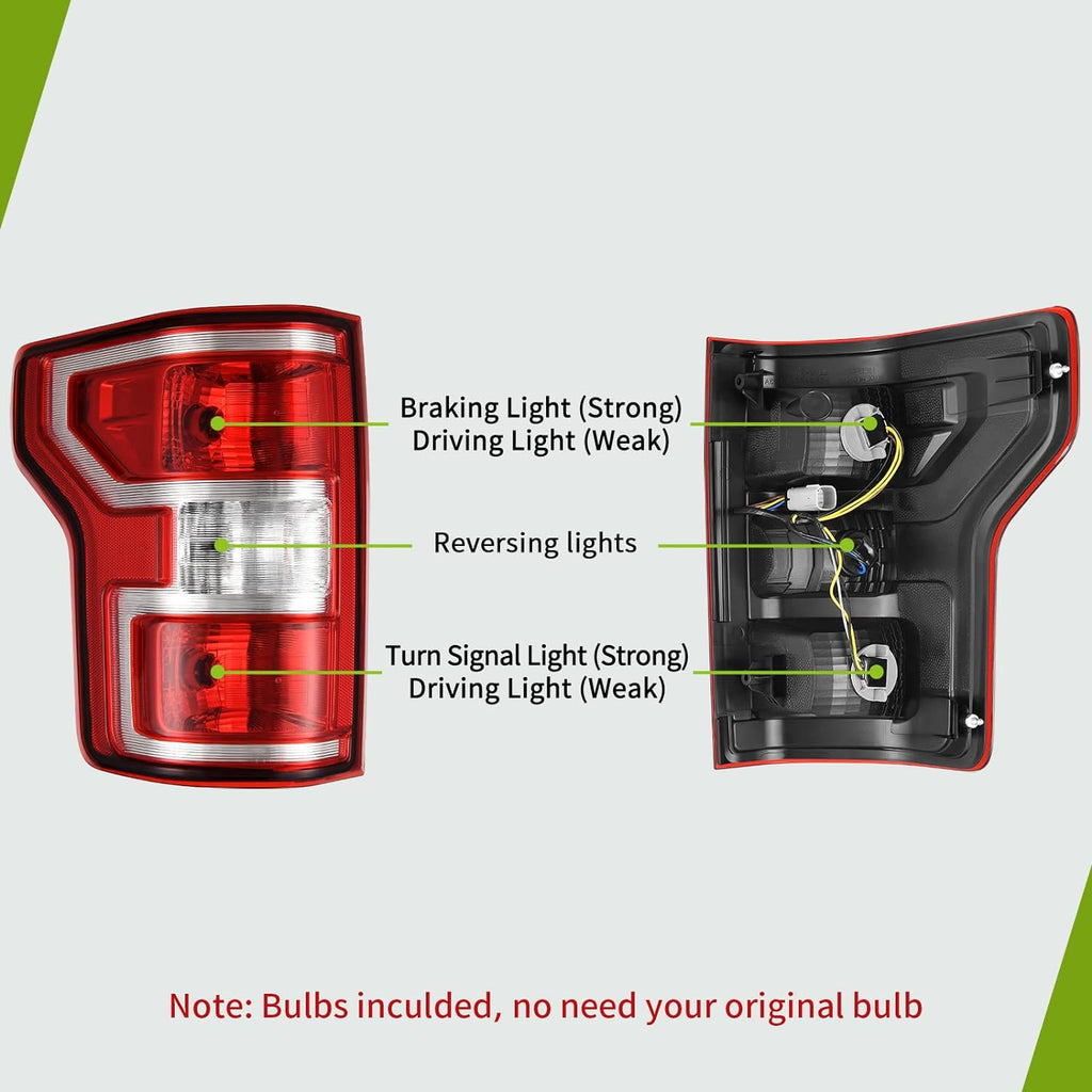 YITAMOTOR® Tail Light Assembly Compatible with 18-20 Ford F150
