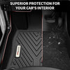 YITAMOTOR® Floor Mats & Cargo Liner Set Fit for Toyota 4Runner 2024, Custom Fit TPE All-Weather Floor Liners 2013-2024 Toyota 4Runner 5 Passenger Model w/o Sliding Rear Tray, Balck