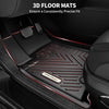 YITAMOTOR® Floor Mats Fit for 2021-2023 Hyundai Santa Fe Includes 2 Rows and Cargo Liner Set,TPE All-Weather Floor Mat Set Liners, Black