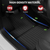 YITAMOTOR® Floor Mats Fit for 2024 Tesla Model 3 Highland, Includes 2 Rows & Cargo Liner Set, Full Cover Car Mats with Front Rear Cargo Mat TPE All-Weather Floor Mats Model 3 Accessories 2024 Full Set