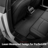 YITAMOTOR® Floor Mats Fit for 2024 Tesla Model 3 Highland, Includes 2 Rows & Cargo Liner Set, Full Cover Car Mats with Front Rear Cargo Mat TPE All-Weather Floor Mats Model 3 Accessories 2024 Full Set