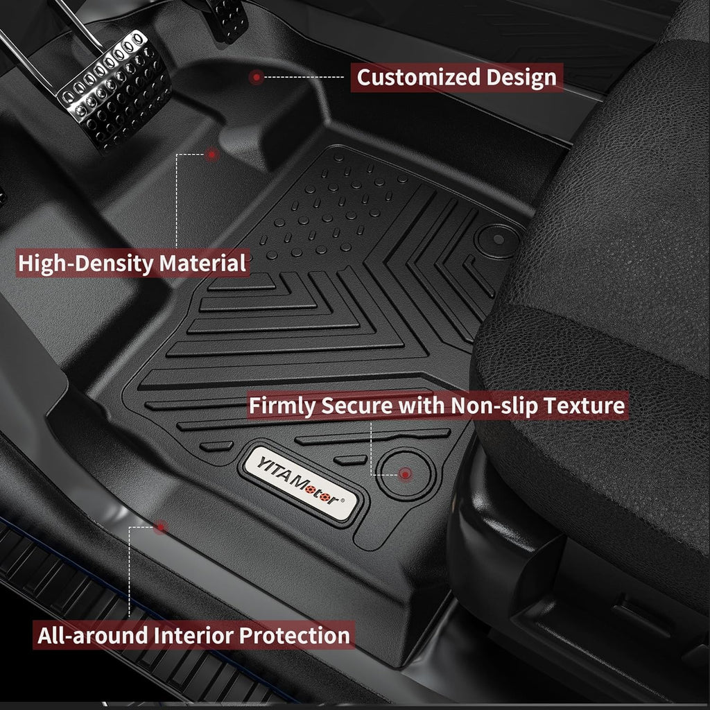 YITAMOTOR® All-Weather Floor Mats & Cargo Liner for 2023-2025 Honda CR-V (Not for Hybrid), TPE Front, Rear & Cargo Mat Set with Anti-Slip Tray