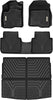 YITAMOTOR® Floor Mats & Cargo Liner for Honda CRV 2025 2024 2023 (Not Fit for Hybrid) All Weather Car Mat for Honda CR-V Accessories Front Rear Cargo Liner Set TPE, Anti-Slip Cargo Tray in Highest Position