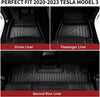 YITAMOTOR® Floor Mats for Tesla Model 3 2023-2020, All Weather TPE Custom Fit Model 3 Cargo Liner and Cargo Trunk Mats Accessories, Black