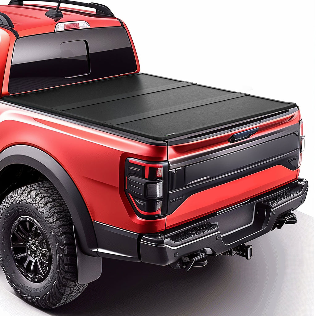 YITAMOTOR® Cubierta rígida para caja de camión triple plegable de 5,5 pies para Ford F-150 F150 15-24 impermeable