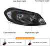 YITAMOTOR® 2006-2013 Chevy Impala (2014-2016 Limited)/2006-2007 Chevy Monte Carlo Conjunto de faros delanteros Reflector transparente Lente transparente 