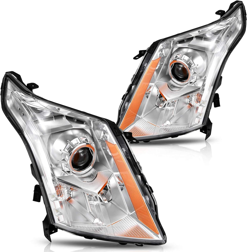 YITAMOTOR® Headlights Assembly Compatible with 2010 2011 2012 2013 2014 2015 2016 Cadillac SRX OE Projector Headlamp (Driver&Passenger Side)