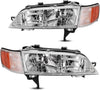 YITAMOTOR® Headlights Assembly Compatible with 94-97 Honda Accord Headlamp Replacement Pair Driver and Passenger Side