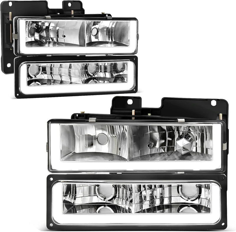 YITAMOTOR® LED Headlights Assembly Compatible with 1990-1999 Chevy