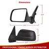 YITAMOTOR® Left Driver Side Mirror for 2007-2013 Toyota Tundra, Power Heated Manual Folding