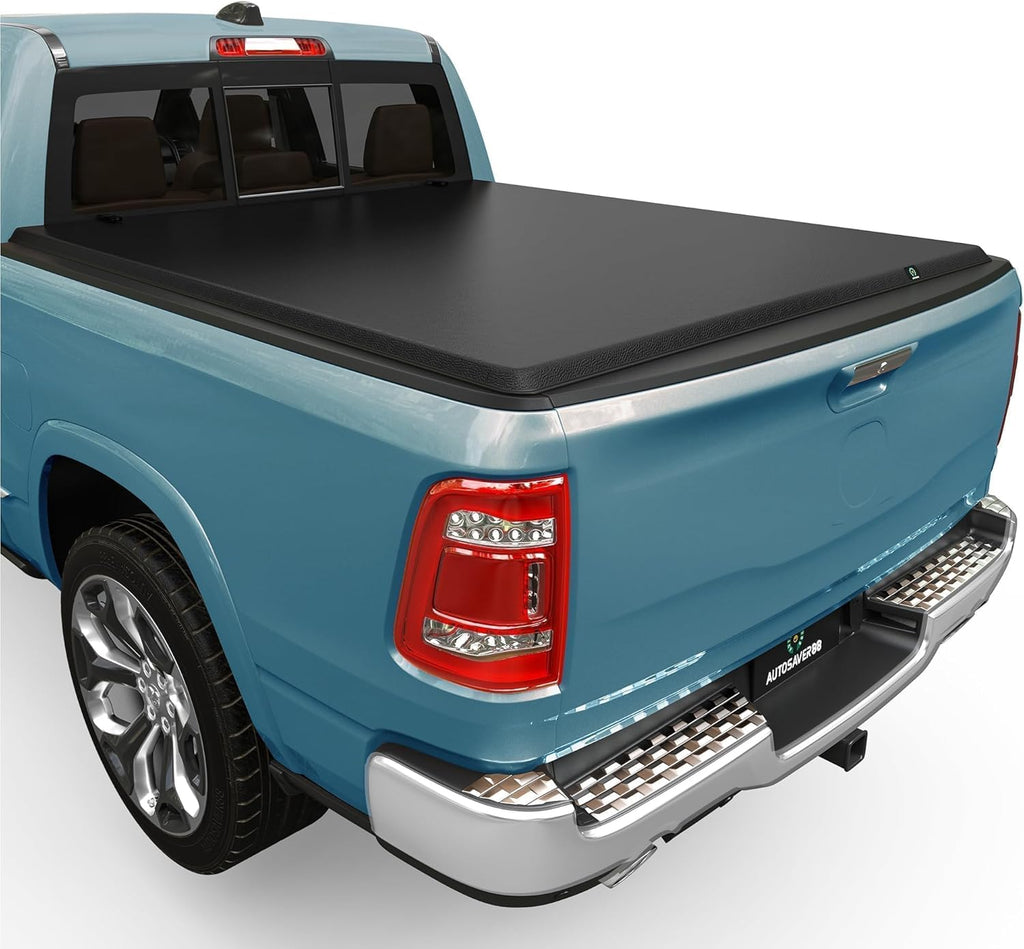 YITAMOTOR® Soft Roll Up Truck Bed Tonneau Cover Compatible with 2019-2025 Dodge Ram 1500 New Body Style 5.7ft w/o RamBox