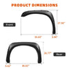 YITAMOTOR® Fender Flares Pocket Rivet for 02-08 Dodge Ram 1500/03-09 Ram 2500 3500 Textured (Fleetside Models Only)