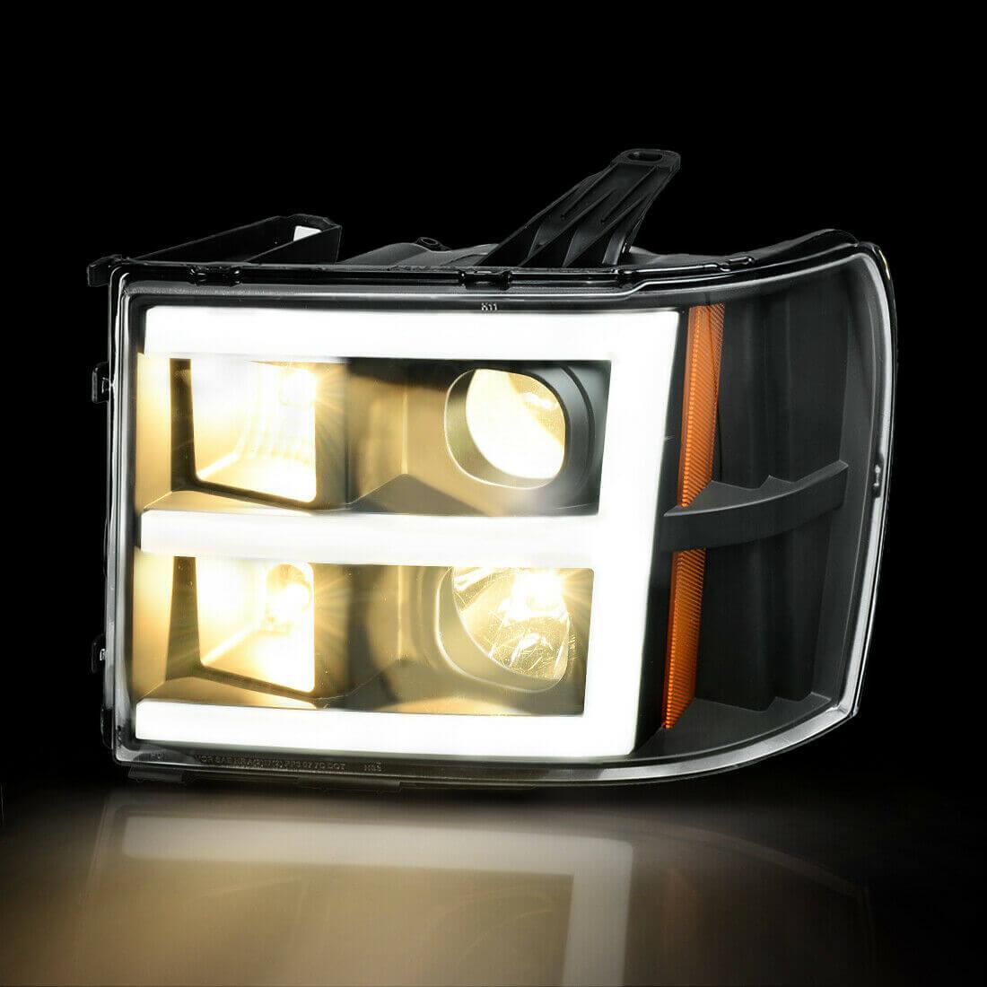 LED Headlights with Projector for 2007 2018 2019-2013 GMC Sierra