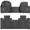 YITAMOTOR® 2015-2022 Ford F-150 SuperCab/Extended Cab Floor Mats with 1st Row Bench Seats & 2nd Row Floor Liner Set, All-Weather Protection - YITAMotor