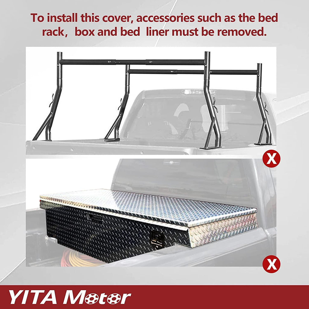 YITAMOTOR® Soft Tri-fold 2004-2015 Nissan Titan with Utili-Track