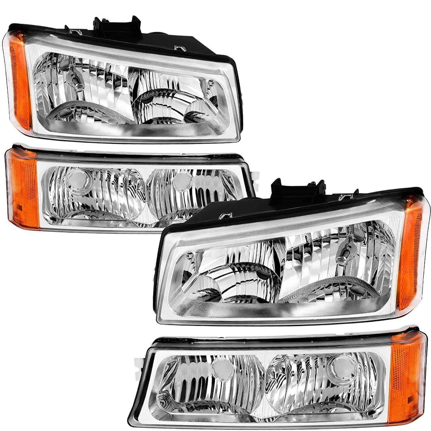 OCPTY Headlight Assembly Pair Replacement For Chevrolet Avalanche