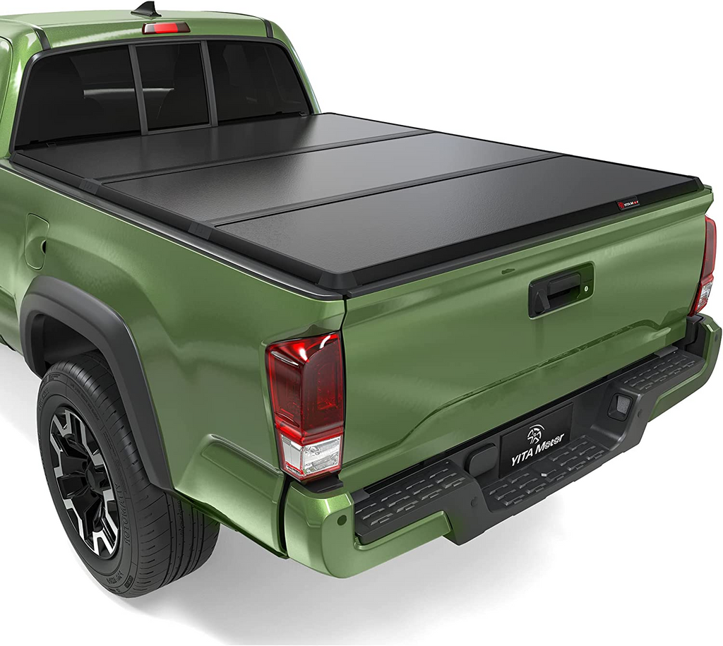 YITAMOTOR® 2005-2015 Toyota Tacoma Hard Tri-Fold Tonneau Cover, 6 Ft B ...