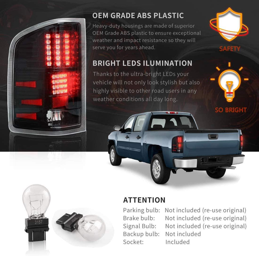 YITAMOTOR® 2008-2013 Silverado/2007-2014 GMC Sierra 3500 HD LED