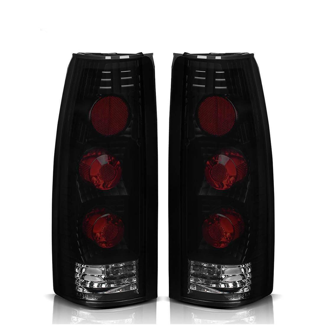 Smoke Tail Lights for 1988-1998 Chevy GMC C/K 1500 2500 3500 Black