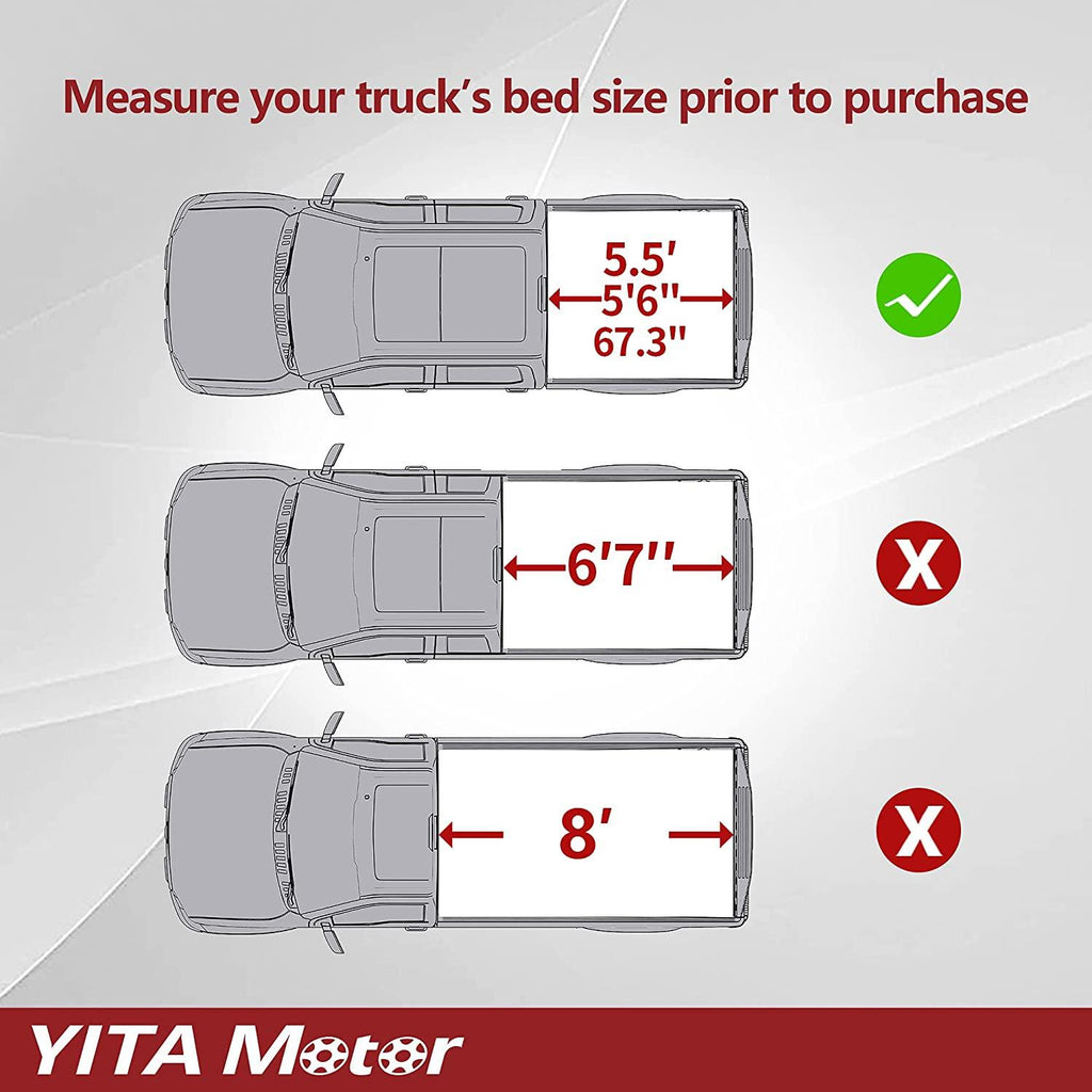 YITAMOTOR® Soft Tri-fold 2004-2015 Nissan Titan with Utili-Track