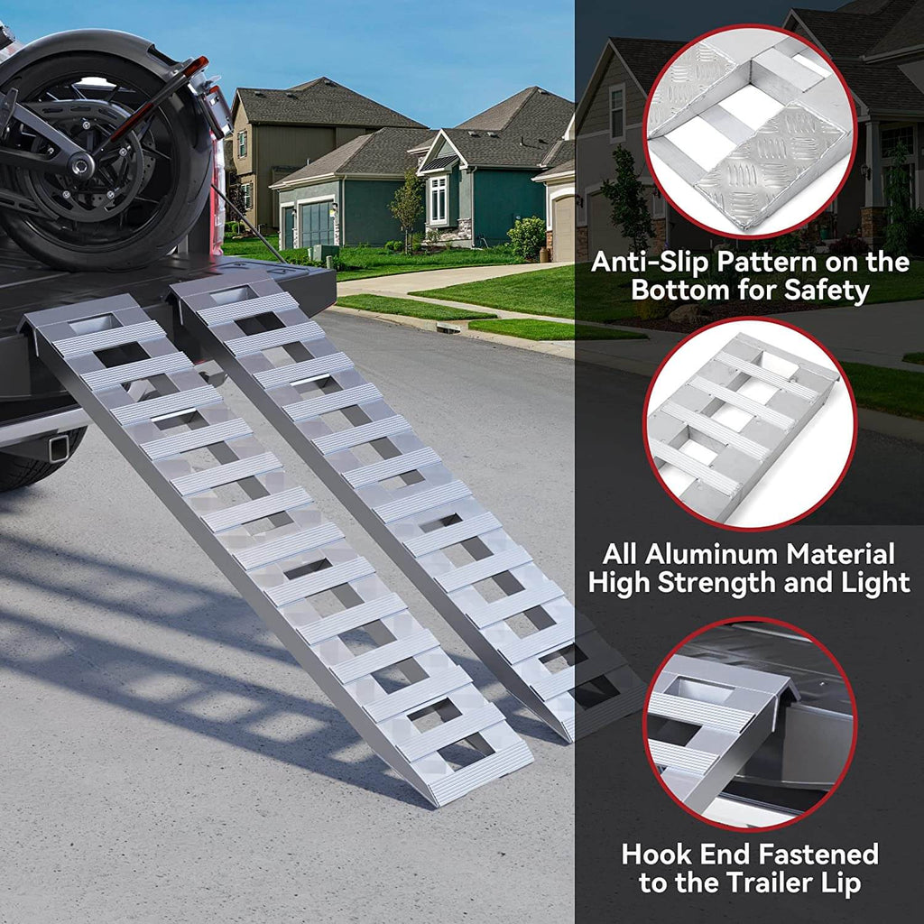 72" x 15" Aluminum Trailer Ramps