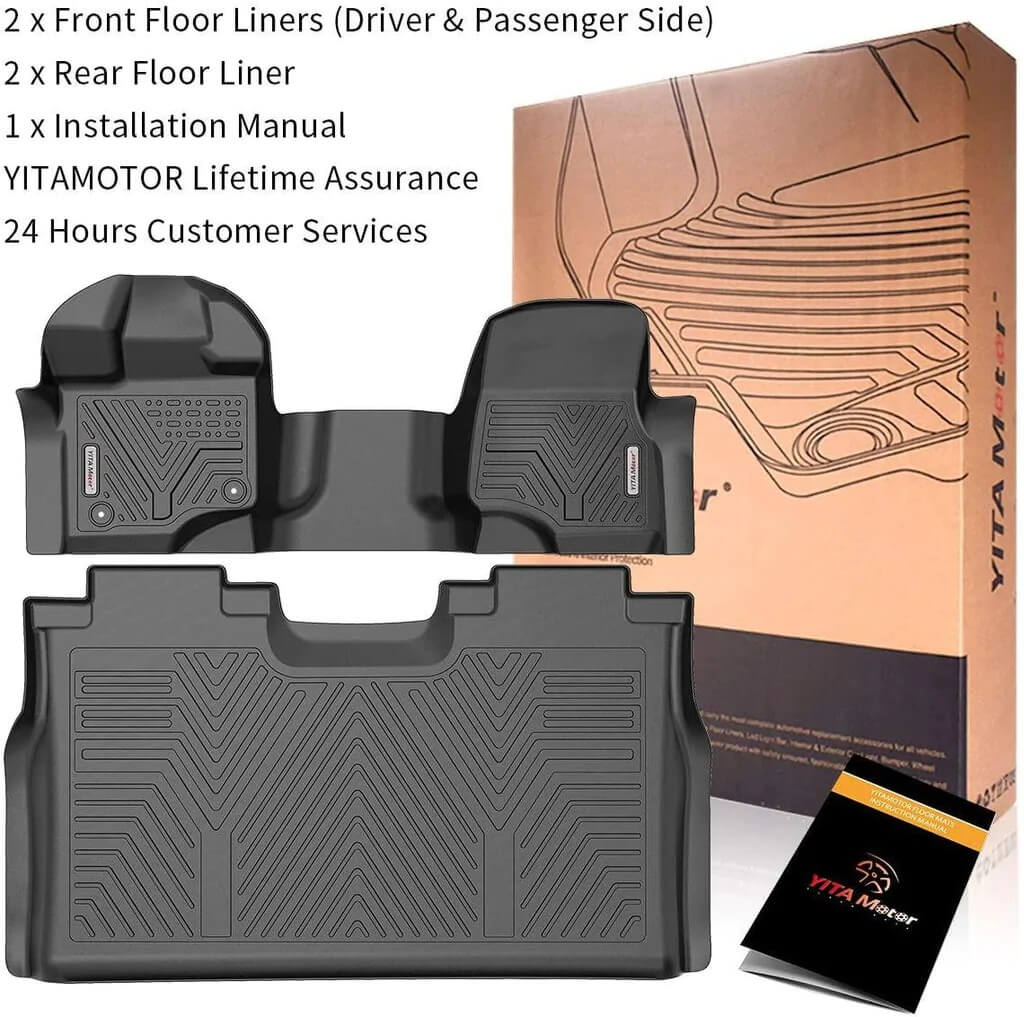 2015-2023 Ford F150 all-weather protection – mats cars YITAMotor 3D for floor