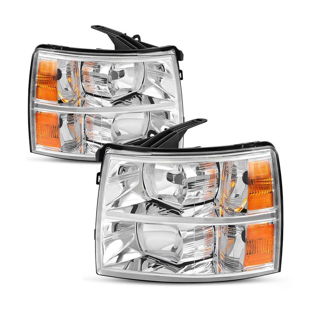 LED Headlight Assembly for 2007-2014 Chevy Silverado with Clear