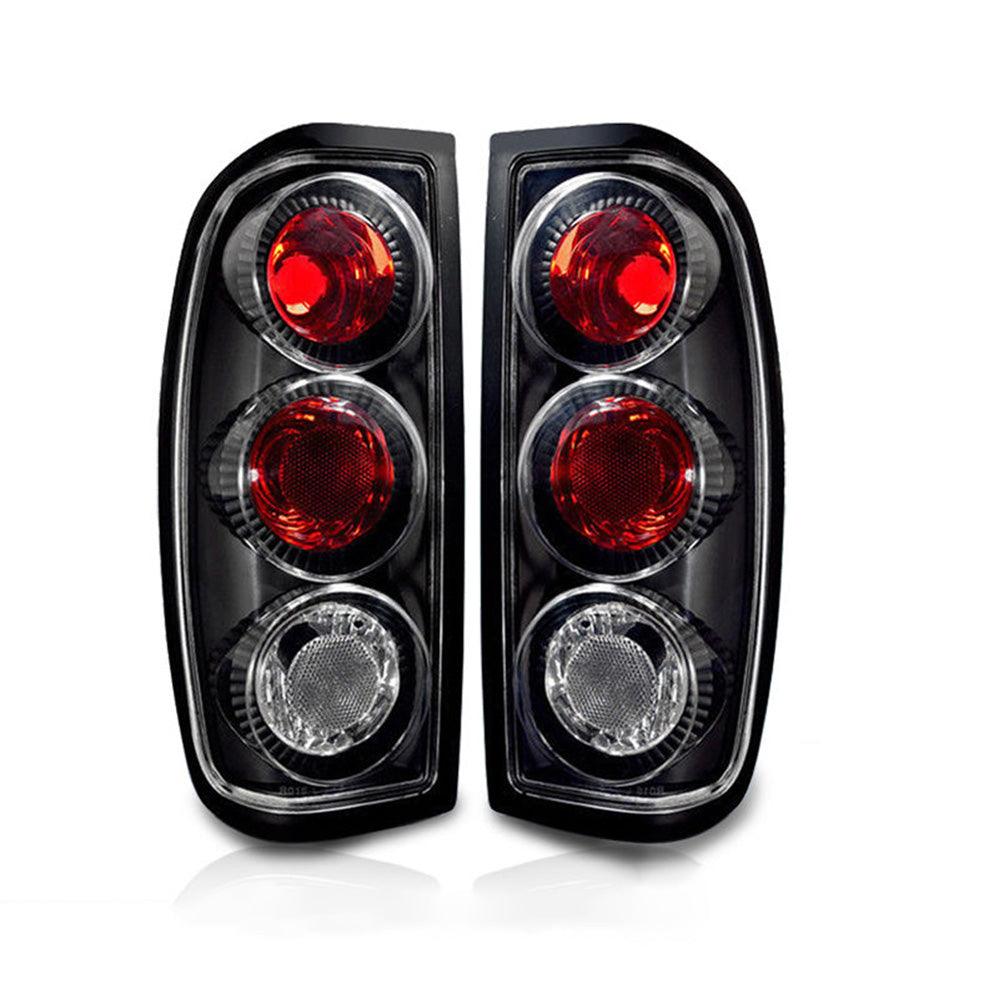 YITAMOTOR® 1998-2004 Nissan Frontier Taillights Rear Lamps Black