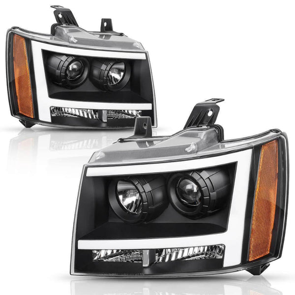 Projector LED Headlights Assembly for 2007-2013 Chevy Avalanche