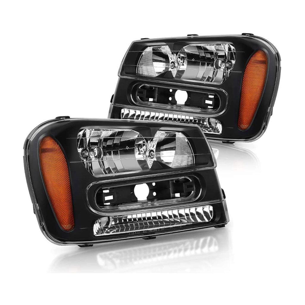 2002-2009 Chevy Trailblazer LED Headlight Assembly W/Full Width